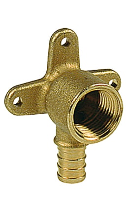 Угольник с настенным креплением 3/4”x1/2”