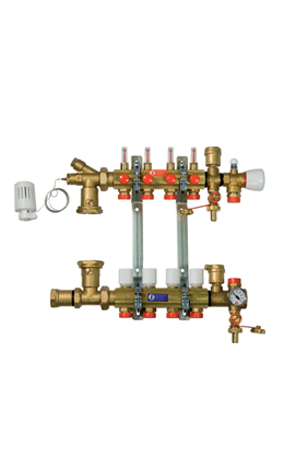Colector cu debitmetre  1”x18/4 căi