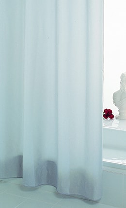 Perdea de dus vinil 180x200 cm Uni semi-transparent