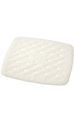 Covor antiderapant 51x51cm Promo alb